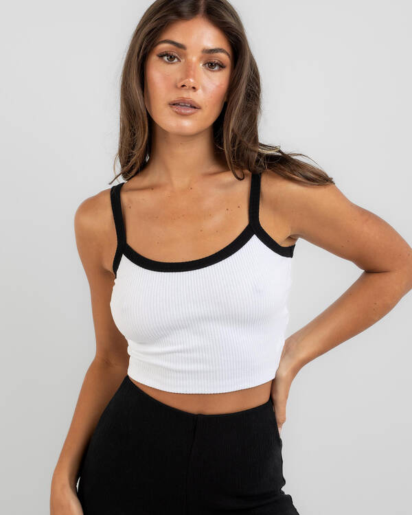 Contrast Basic Baby Tank Top