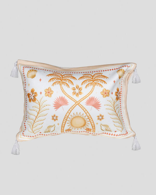 Moroccan Palm Inflatable Beach Pillow