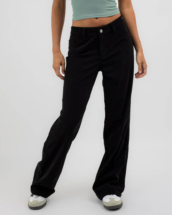 The Secret Low Rise Wide Leg Cord Pants