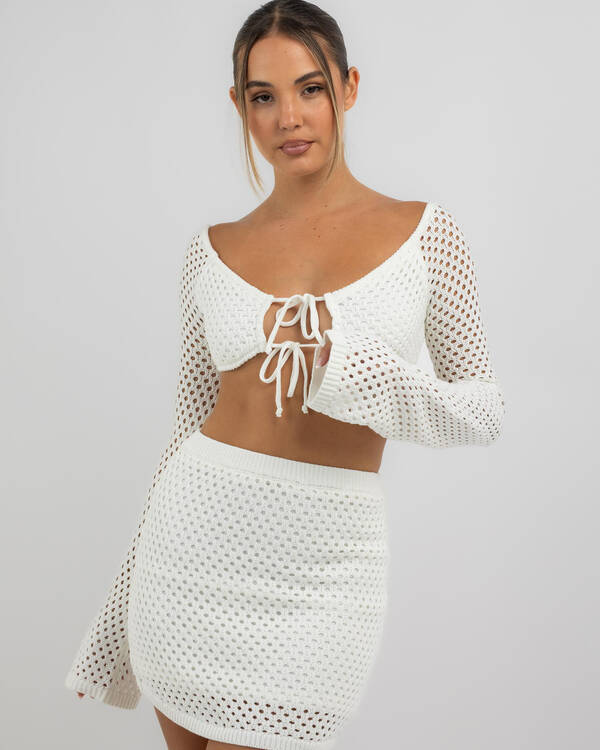 Taylah Crochet Long Sleeve Top