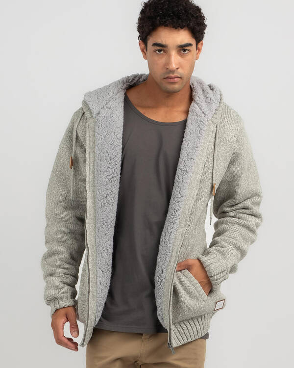 Boundary Hooded Knit Jacket
