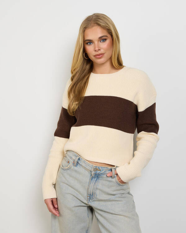 Argus Stripe Crew Neck Knit Jumper