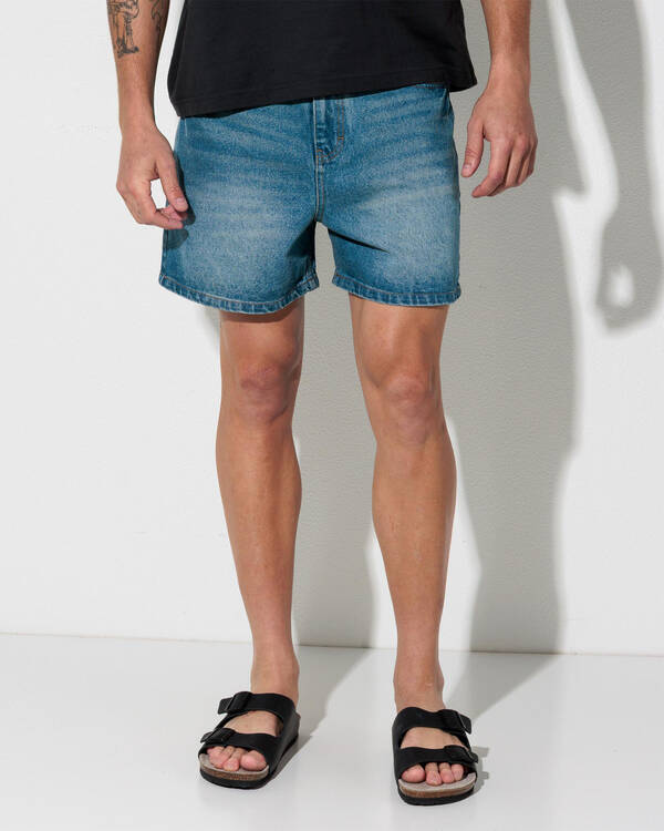 Stride Denim Shorts