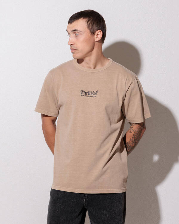 Thrills Workwear Embro Merch Fit T-Shirt