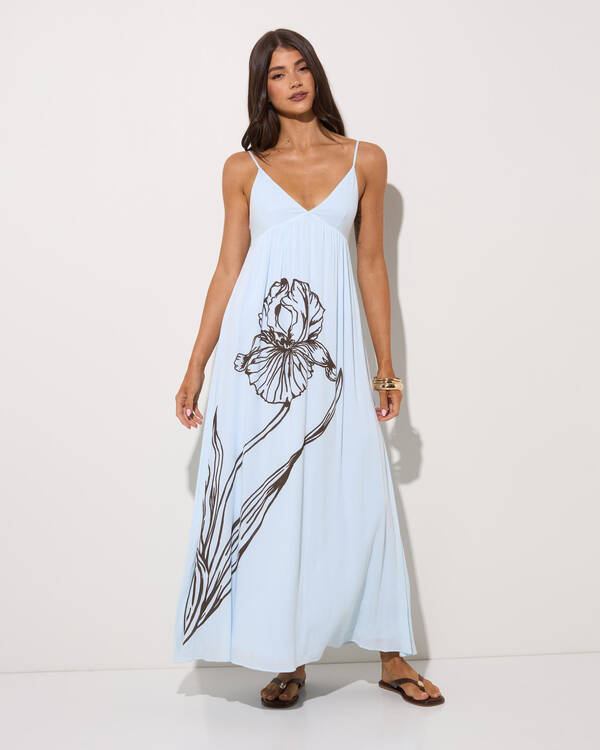 women boho dress Women's - Chiffon Blue & Coral Mini Dress Modest / Simple Navy Product Description long Dress Color:Rainbow Multi