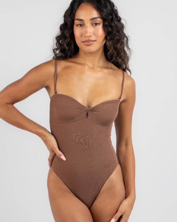 Amara Rib Twist One Piece Swimsuit