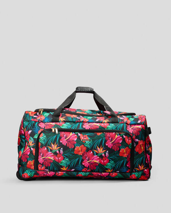 Hibiscus Large Wheeled Travel Bag