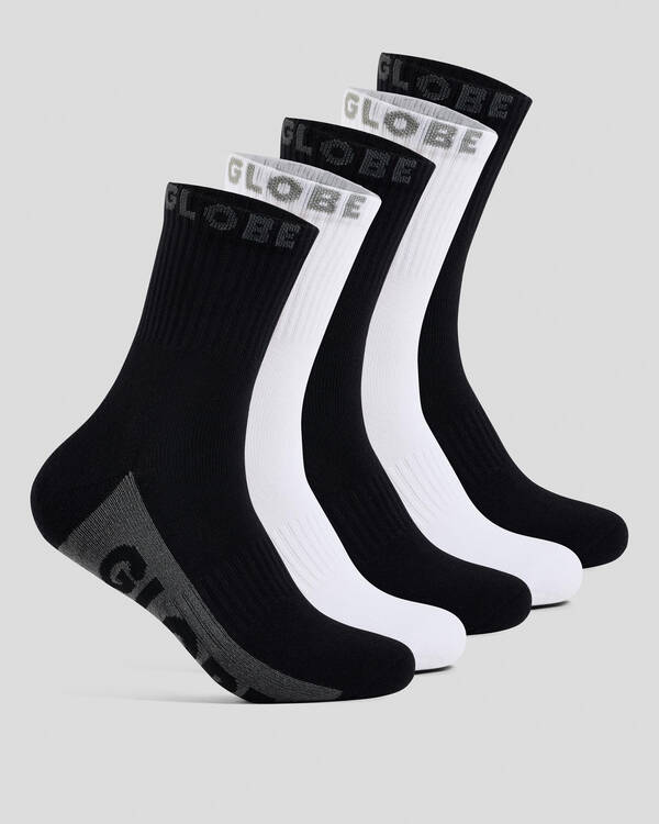 Black and White Crew Socks