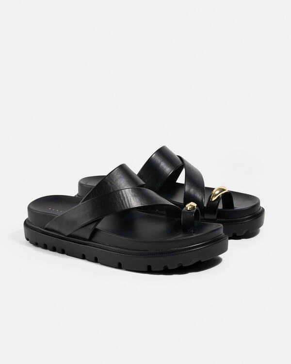 Toe Ring Flatform Shoes