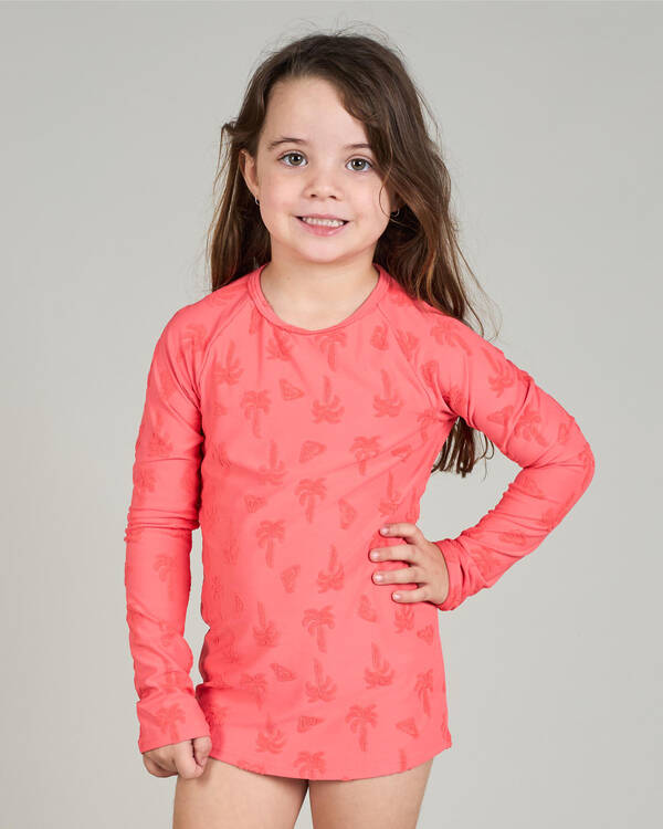 Toddlers' Palm Tree Long Sleeve Rash Vest Set