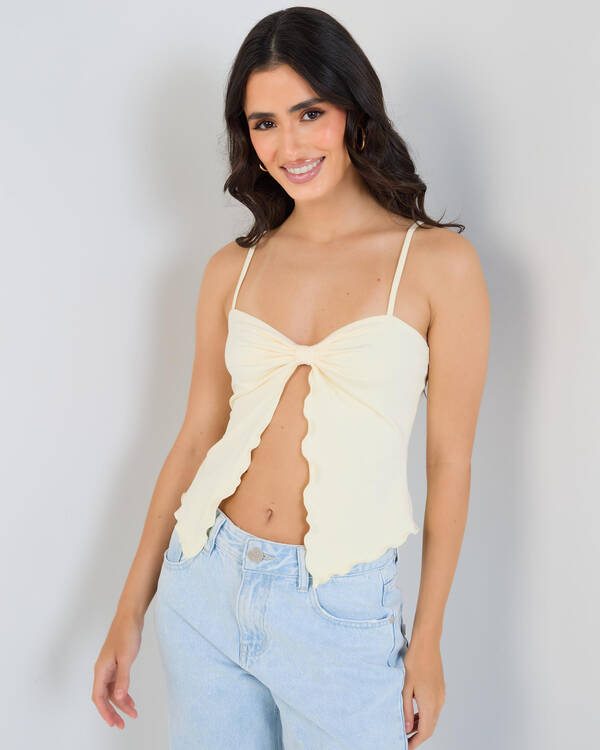 Hannah Split Front Top