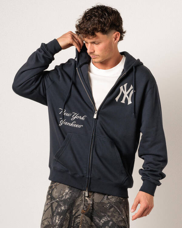 NY Yankees Comfort Club 2 Way Zip Hoodie