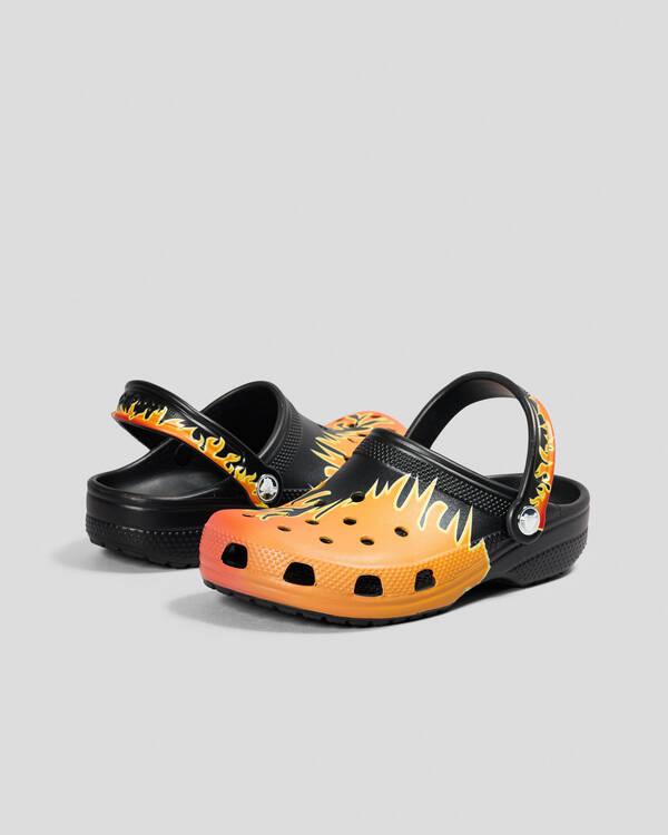 Kids Classic Flames Clog Shoes