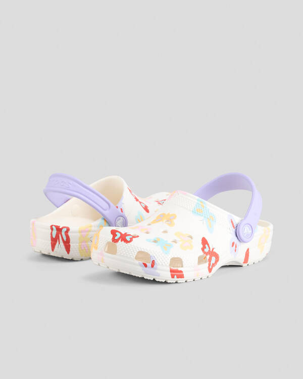 Kids' Classic Butterfly Graphic Clogs Shoes