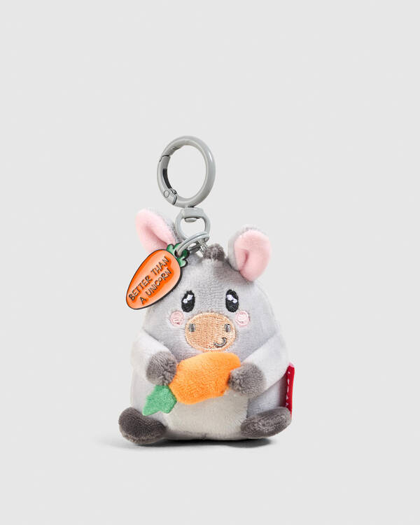 Super Soft Tiny Donkey Large Bag Charm