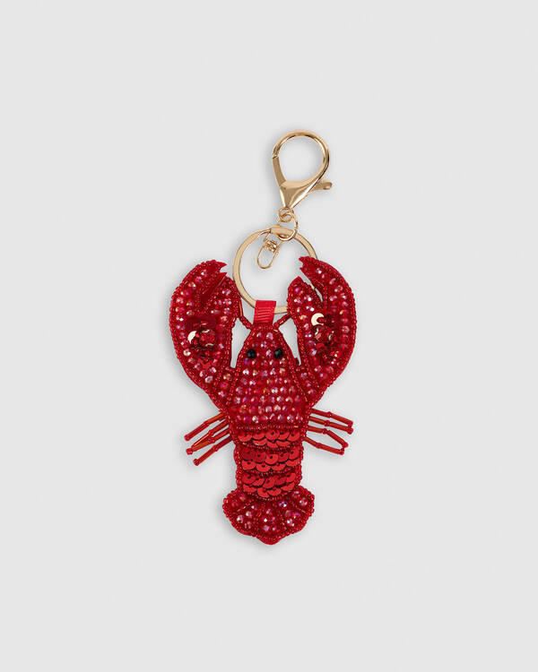 Beaded Lobster Bag Charm