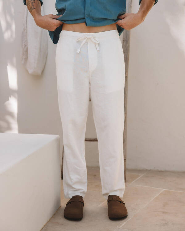 Leisurely Linen Blend Pants