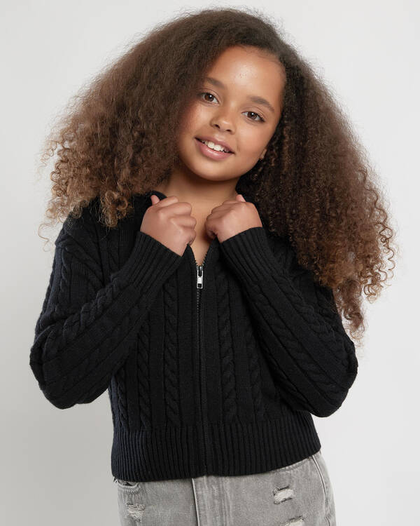Bailee Hooded Cable Knit Jumper