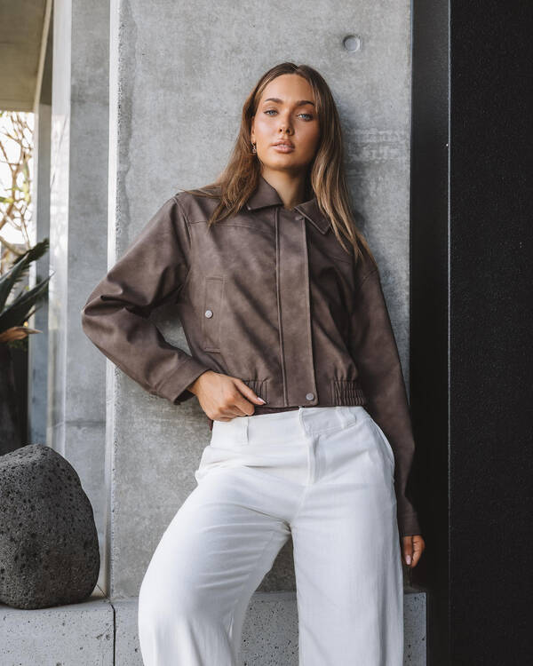 Brando Faux Leather Jacket