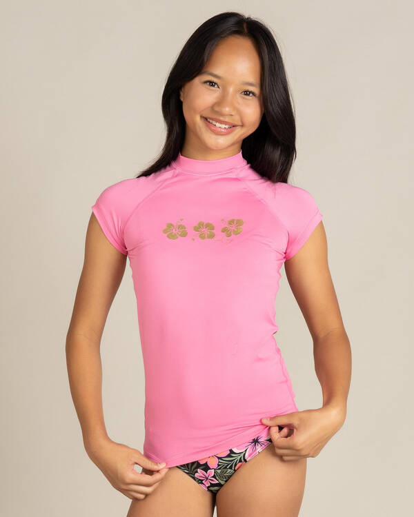 Beach Vibing Hibiscus Rash Vest