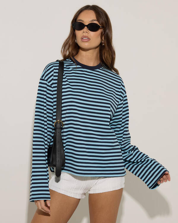Janet Striped Long Sleeve Top