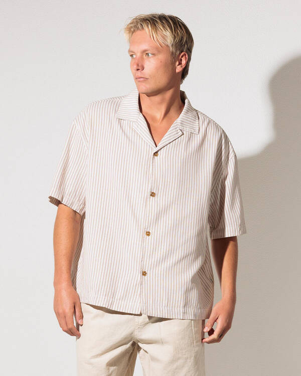 Benny Relaxed Stripe Short Sleeve Shirt
