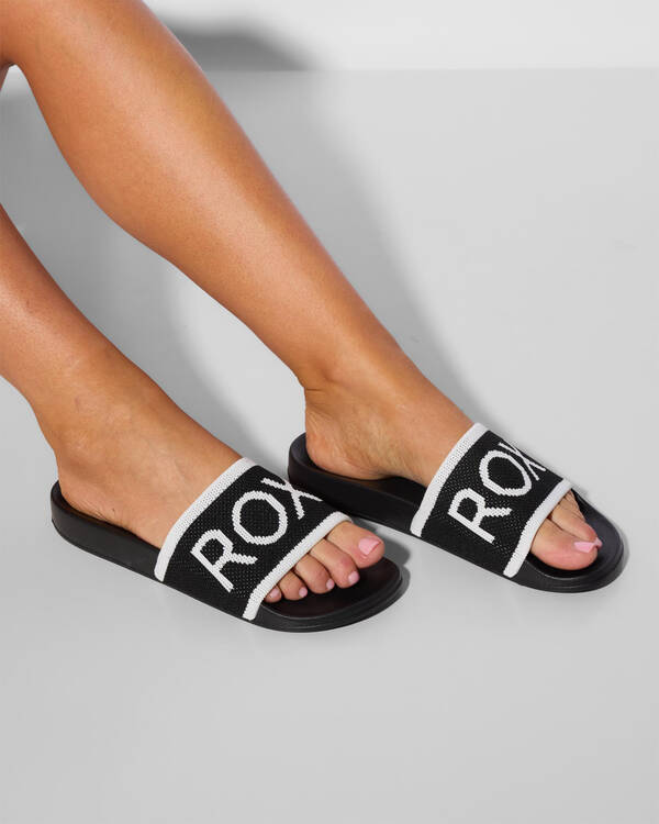 Roxy Slippy Knit Slide Sandals