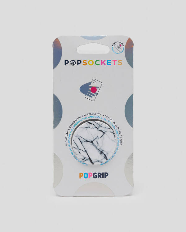 Dove White Marble PopGrip Standard