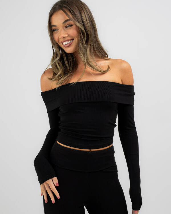 Bella Off Shoulder Long Sleeve Top