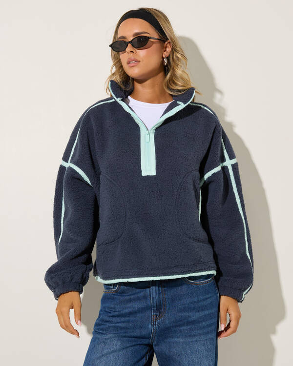Summit Quarter Zip Polar Fleece Sweatshirt