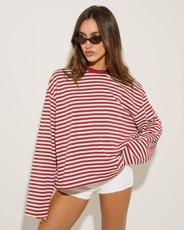 Janet Striped Long Sleeve Top