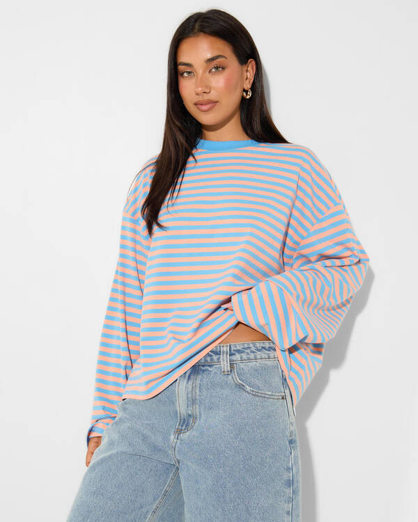 Janet Striped Long Sleeve Top
