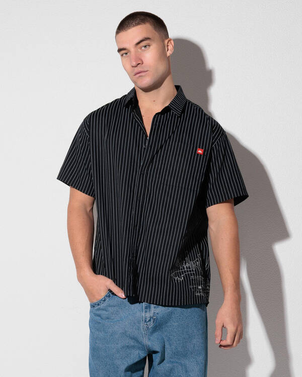 Altered Woven Short Sleeve Shirt