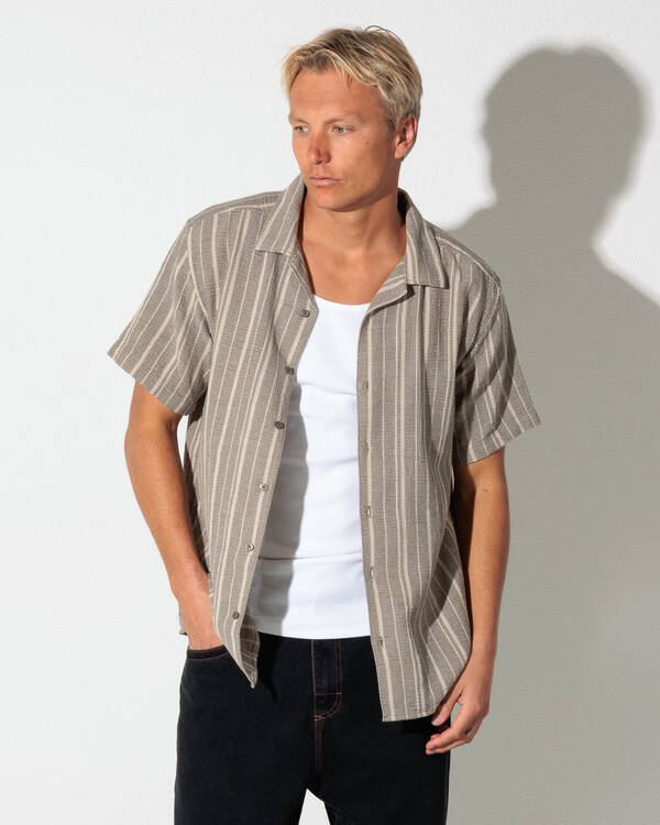 Vacancy Stripe Short Sleeve Shirt