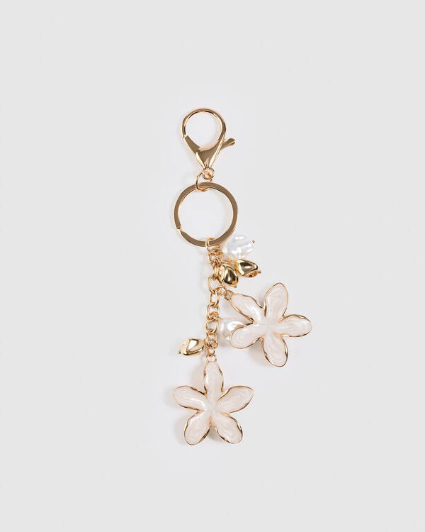 Frangipani Pearl Bag Charm