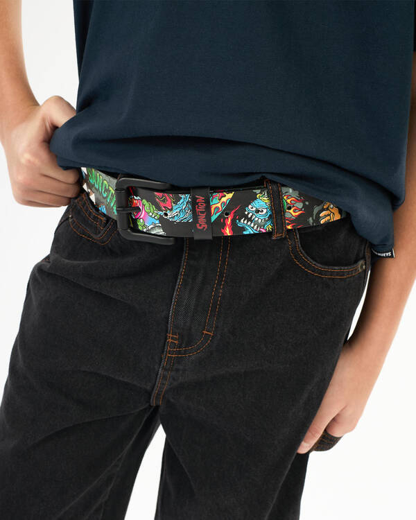 Monstrous Studded Faux Leather Belt