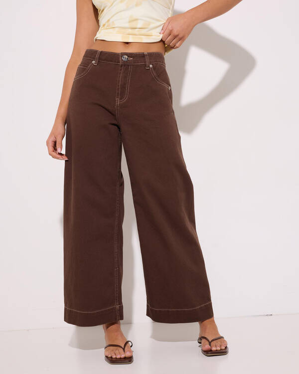 Leigh Wide Leg Cropped Jeans