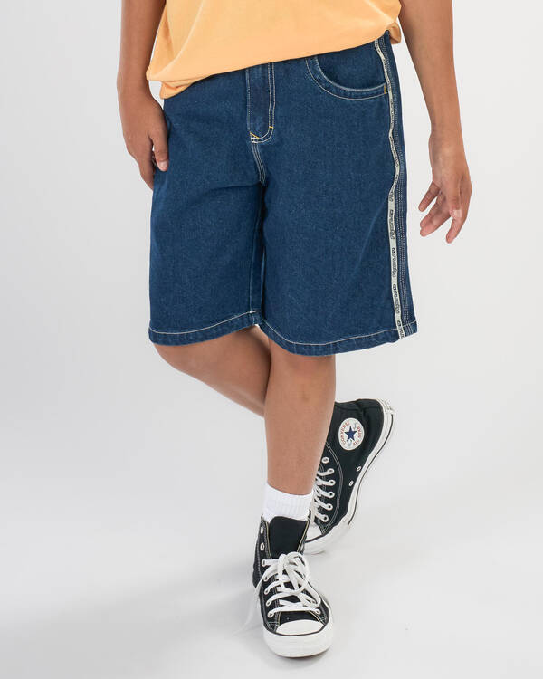 Flip Daddy Taped Denim Shorts