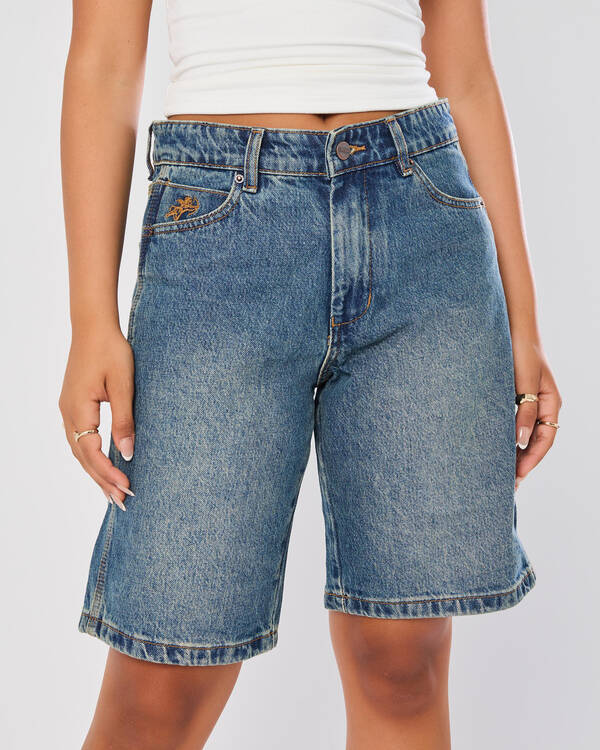 Try Again Sloucher Denim Shorts