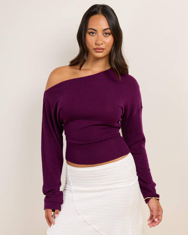 Michelle Off Shoulder Knit Top