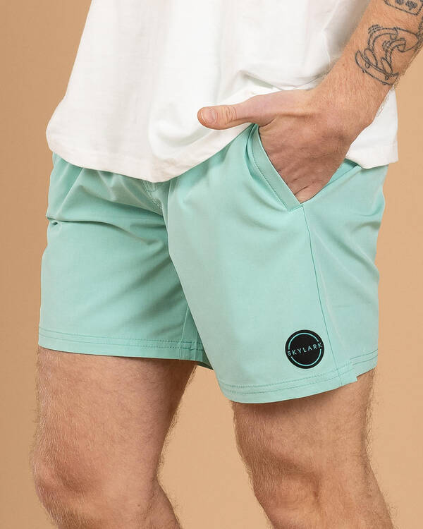 Bind Elastic Waist Shorts