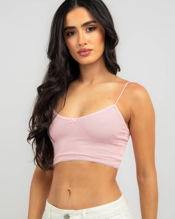 Sweetie Mesh Cami Crop Top