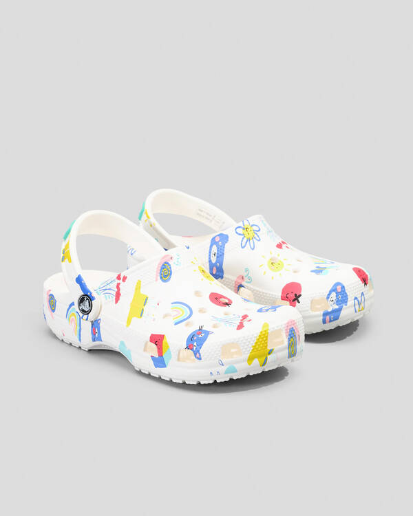Kids' Classic Doodle Print Clogs