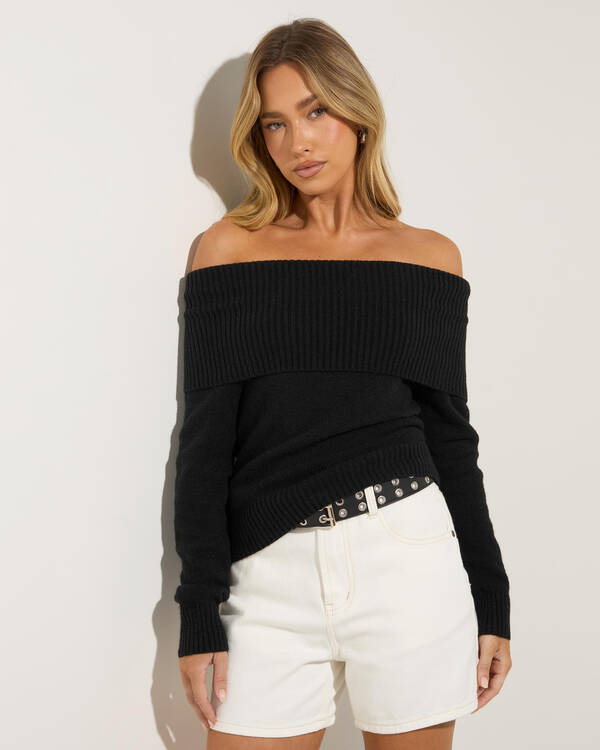 Toni Off Shoulder Knit Top