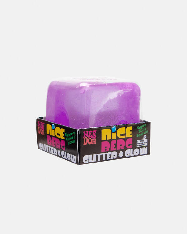 NeeDoh Nice Berg Glitter & Glow Squishy Fidget Toy