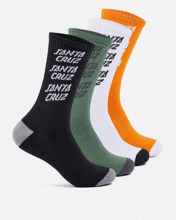 Stack Repeat Crew Socks 4 Pack