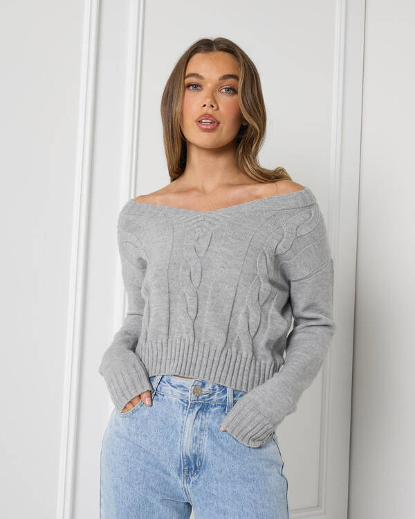 Dee Cable V Neck Knit Jumper