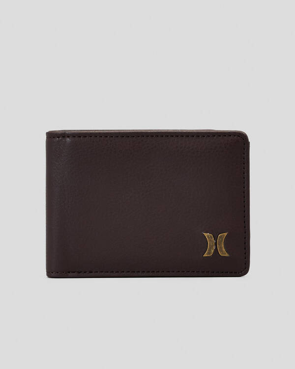 Icon Faux Leather Solid Wallet