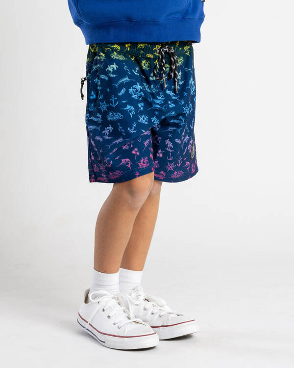 Bewilder Elastic Waist Shorts