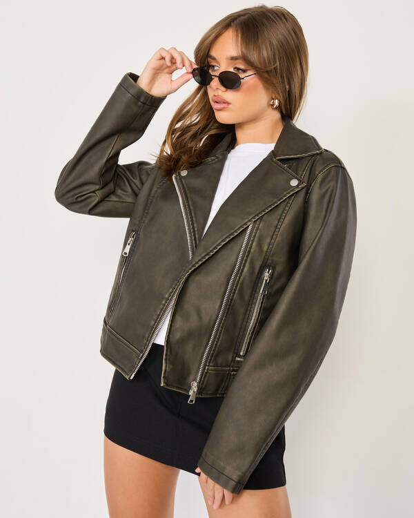 Rebel Faux Leather Jacket